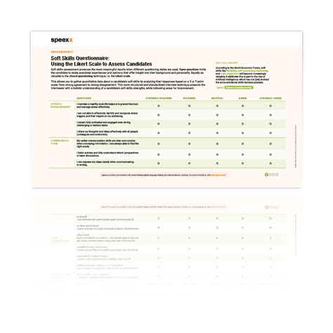 questinos that test your soft skills|soft skills questionnaire for employees.